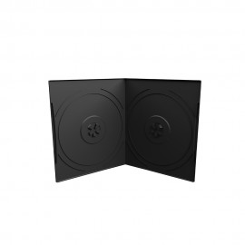 MediaRange DVD Case for 2 discs, 7mm, pocket sized, Black (MRBOX10-2)
