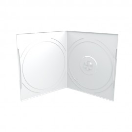 MediaRange DVD Case for 1 disc, 7mm, pocket sized, Frosted/Transparent (MRBOX10-T)