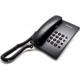 Ενσύρματη τηλεφωνική συσκευή Panasonic KX/TS500 (Μαύρη)