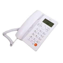 Ενσύρματη τηλεφωνική συσκευή Witech WT/2010 (Λευκή)