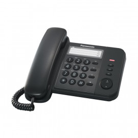 Ενσύρματη τηλεφωνική συσκευή γραφείου Panasonic KX-TS520 (Μαύρη)