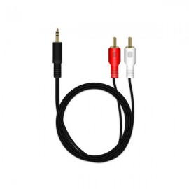 Καλώδιο MediaRange RCA/Stereo Jack connection cable 3.5mm., 1.0M Black (MRCS164)