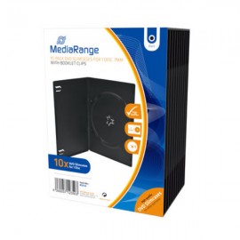 MediaRange DVD Slimcase  for 1 Disc 7mm Black  (10 Pack) (MRBOX33)