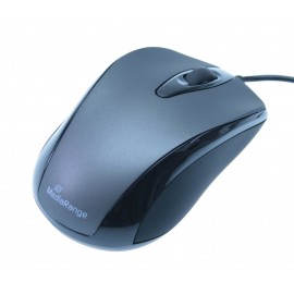 MediaRange Optical Mouse (Black/Grey, Wired) (MROS201)