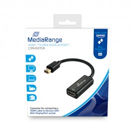 Καλώδιο MediaRange HDMI High Speed to Mini DisplayPort converter, gold-plated, HDMI socket/Mini DP plug, 10 Gbit/s data transf
