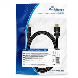 Καλώδιο MediaRange HDMI High Speed with Ethernet connection, with rotating plugs, gold-plated contacts, 18 Gbit/s data transfer