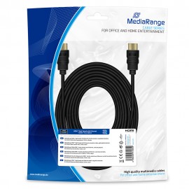 Καλώδιο MediaRange HDMI High Speed with Ethernet connection cable, gold-plated contacts, 10.2 Gbit/s data transfer rate, 10.0m,