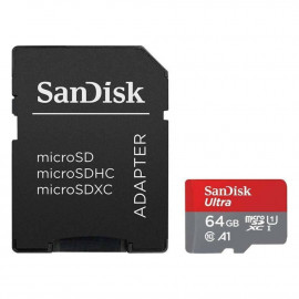 Sandisk Ultra microSDXC 64GB Class 10 A1 With Adapter (SDSQUA4-064G-GN6TA) (SANSDSQUA4-064G-GN6TA)