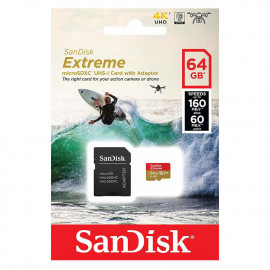 SanDisk Extreme PRO microSDXC UHS-I 64GB CARD (SDSQXCU-064G-GN6MA) (SANSDSQXCU-064G-GN6MA)