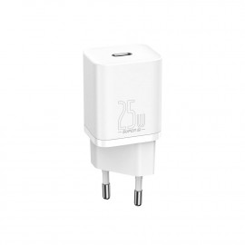 Baseus Super Si 1C Travel  Quick Charger White (25W) (CCSP020102) (BASCCSP020102)