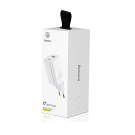 Baseus Travel Charger Quick Charger White EU (CCALL-BX02) (BASCCALL-BX02)