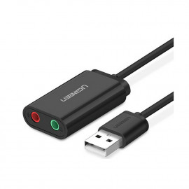 Ugreen US205 Εξωτερική USB Κάρτα Ήχου 2.0 Μαύρο (30724) (UGR30724)