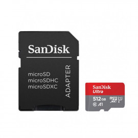 Sandisk Ultra microSDXC 512GB Class 10 U1 A1 UHS-I 140MB/s (SDSQUAC-512G-GN6MA) (SANSDSQUAC-512G-GN6MA)