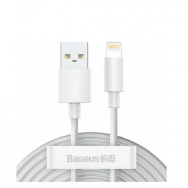 Baseus Wisdom Regular USB to Lightning Cable Λευκό 1.5m (TZCALZJ-02) (BASTZCALZJ02)