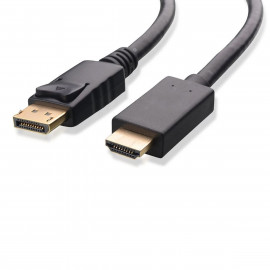 Powertech Cable DisplayPort male - HDMI male 1m
