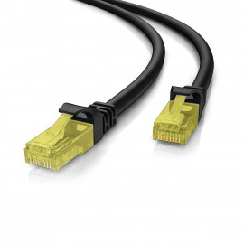 Powertech καλώδιο U.UTP Cat 5e CAB-N213, CCA 26AWG 0.4mm, 1m, μαύρο