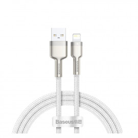 Baseus Braided USB to Lightning Cable Λευκό 1m (CALJK-A02) (BACALJKA02)