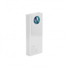 Baseus Amblight Overseas Edition Power Bank 30000mAh 65W με 4 Θύρες USB-A και Θύρα USB-C Power Delivery Λευκό (PPLG000102) (BASP