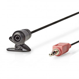 Nedis Wired Microphone Πέτου με Καρφί 3.5mm (MICCJ100BK) (NEDMICCJ100BK)