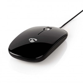 Nedis Wired Mouse Ενσύρματο Ποντίκι Μαύρο (MSWD200BK) (NEDMSWD200BK)