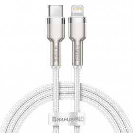Baseus Cafule Braided USB-C to Lightning Cable 20W White1m (CATLJK-A02) (BASCATLJK-A02)