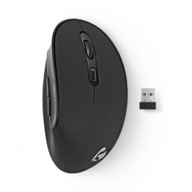 Nedis Ergonomic Wireless Mouse Ασύρματο Vertical Ποντίκι Μαύρο (ERGOMSWS100BK) (NEDERGOMSWS100BK)