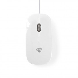Nedis Wired Mouse Ενσύρματο Ποντίκι Λευκό (MSWD200WT) (NEDMSWD200WT)