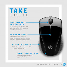 HP Wireless Mouse 220 (3FV66AA) (HP3FV66AA)