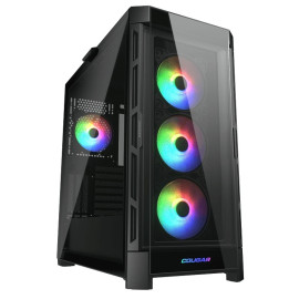 CC-COUGAR Case DUOFACE PRO RGB Tempered Glass MiddlePlus ATX Black (4x120mm ARGB fans preinstalled, 2 Front Panels)
