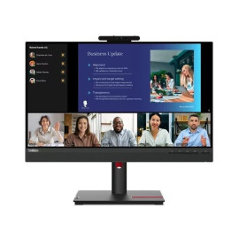 LENOVO Monitor ThinkVision T24v-30 23.8'' FHD IPS, Slim Bezel, HDMI, Display Port, VGA, Height adjustable, Webcam, Speakers, 3YearsW
