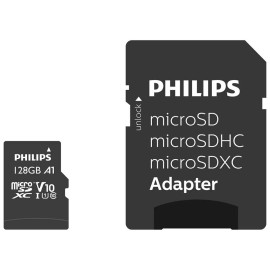 Philips microSDXC 128GB Class 10 U1 UHS-I με αντάπτορα (FM12MP45B/00) (PHIFM12MP45B-00)