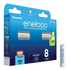 Panasonic Eneloop Επαναφορτιζόμενες Μπαταρίες AAA Ni-MH 800mAh 8τμχ (37833037) (PAN37833037)