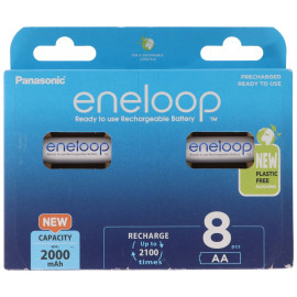 Panasonic Eneloop Επαναφορτιζόμενες Μπαταρίες AA Ni-MH 2000mAh 8τμχ (37833094) (PAN37833094)