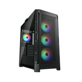 CC-COUGAR Case DUOFACE PRO RGB Tempered Glass MiddlePlus ATX Black (4x120mm ARGB fans preinstalled, 2 Front Panels)