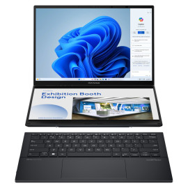 ASUS Laptop Zenbook Duo OLED UX8406MA-OLED-PZ192X 14.0'' 2880x1800 OLED Touch 120Hz U7 155H/16GB/1TB SSD NVMe PCIe 4.0/Win 11 Pro/2Y/Inkwell Gray