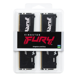 Kingston RAM FURY Beast RGB 16 GB (2 x 8 GB Kit) DDR5 5200 DIMM CL40 (KF552C40BBAK2-16) (KINKF552C40BBAK2-16)