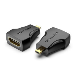 VENTION Micro HDMI Male to HDMI Female Adapter Black (AITB0) (VENAITB0)