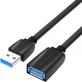 VENTION USB 3.0 Extension Cable 2M Black (VAS-A45-B200) (VENVAS-A45-B200)