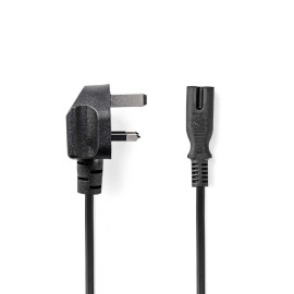 Nedis UK Power Cable (CEGL11140BK20) (NEDCEGL11140BK20)