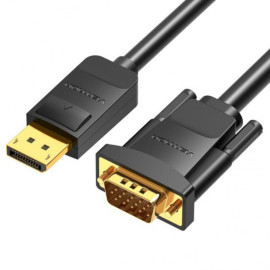 VENTION DisplayPort to VGA Cable 2M Black (HBLBH) (VENHBLBH)