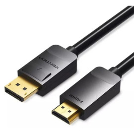 VENTION DisplayPort to HDMI Cable 1.5M Black (HADBG) (VENHADBG)