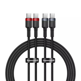 Baseus Cable Cafule USB-C to USB-C 100W1m 2psc Red Black Grey Black (P10318306003-00) (BASP10318306003-00)