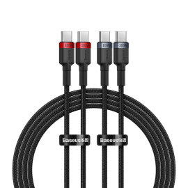 Baseus Cable Cafule USB-C to USB-C 100W2m 2psc Red Black Grey Black (P10318306003-01) (BASP10318306003-01)