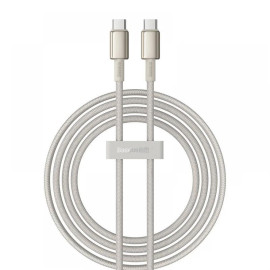 Baseus Cable USB-C to USB-C  Gold 100W 2m (P10319800G21-01) (BASP10319800G21-01)