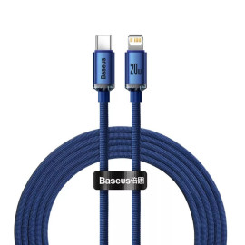 Baseus Crystal Shine Braided USB-C to Lightning Cable 20W Μπλε 2m (CAJY000303) (BASCAJY000303)