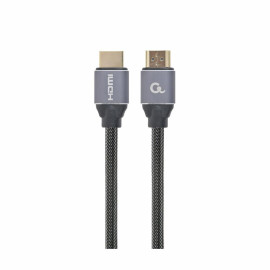 Gembird HDMI 1.4 Braided Cable HDMI male - HDMI male 2m Μαύρο (CCBP-HDMI-2M) (GEMCCBP-HDMI-2M)