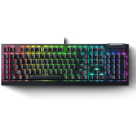 Razer Blackwidow V4 X RGB Gaming Mechanical Keyboard Macro Keys Green Clicky Switches (RZ03-04700100-R3M1) (RAZRZ03-04700100-R3M