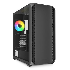 Sharkoon AK2 RGB  (schwarz, Tempered Glass)