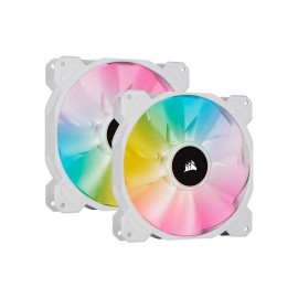 Corsair AF ELITE Series AF140 RGB ELITE 140mm Fluid Dynamic RGB Fan with AirGuide Dual Pack with Lighting Node CORE (CO-9050156-