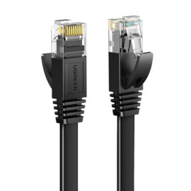 Ugreen Ethernet RJ45 Flat Network Cable Cat.6 UTP 3m Black (50175) (UGR50175)